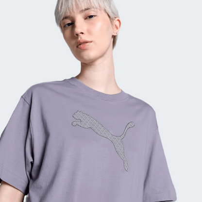 Pale Plum HER Graphic Women's Relaxed Fit Tee