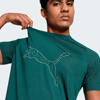 Cold Green PUMA x one8 Men's Slim Fit Training Core Tee