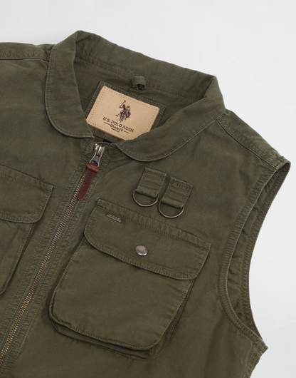 Olive Solid Regular Fit Jacket