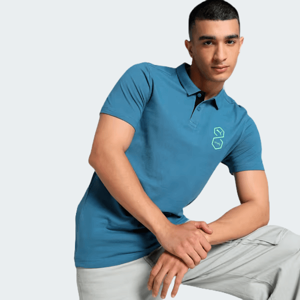 Blue Horizon PUMA x one8 Men's Slim Fit Core Polo