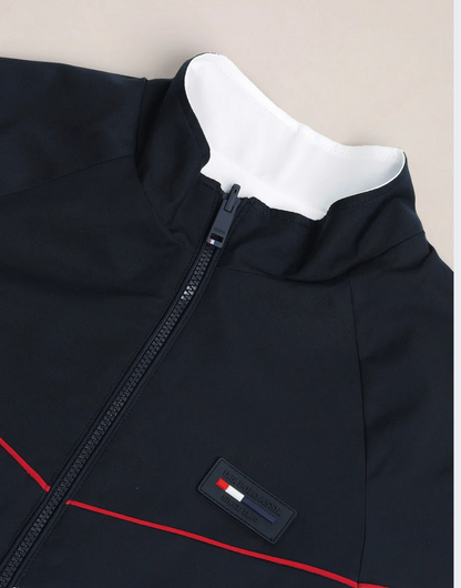 Navy Reversible High Neck Jacket
