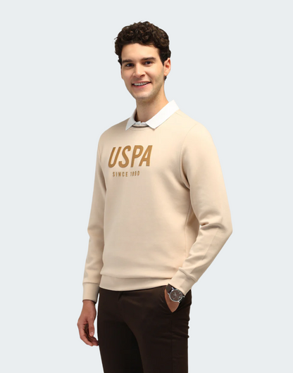 Brand Printed Regular Fit Sweatshirt