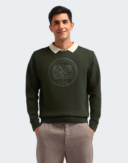 Brand Printed Regular Fit Sweatshirt