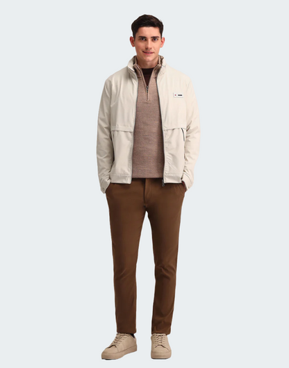 Regular Fit Solid Padded Jacket