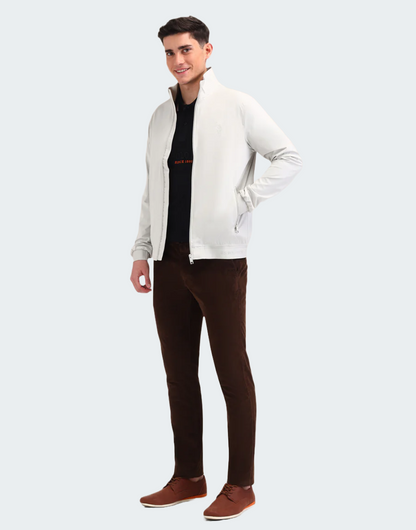 Ice Grey Graphic Printed Regular Fit Jack