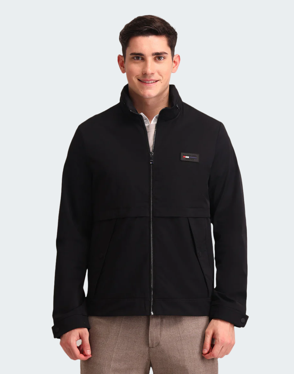 Regular Fit Solid Padded Jacket