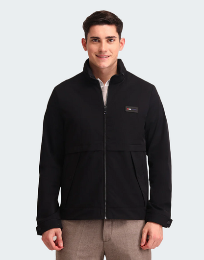 Regular Fit Solid Padded Jacket