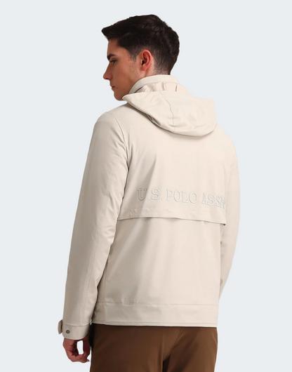 Regular Fit Solid Padded Jacket