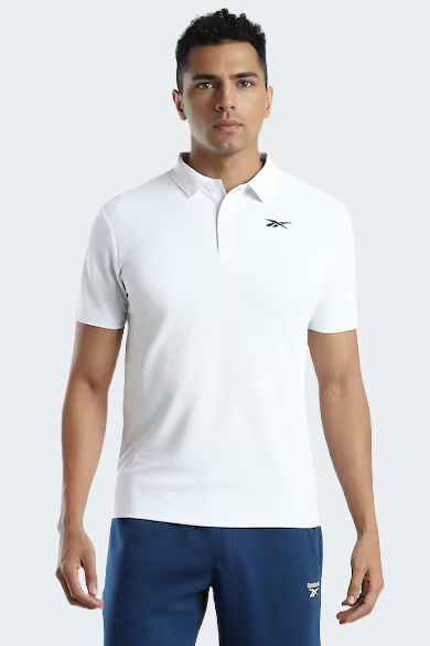 White Mens Polo T-Shirt