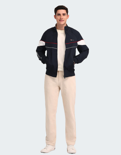 Navy Reversible High Neck Jacket