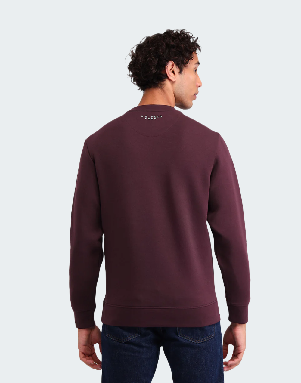 Wine Brand Printed Regular Fit Sweatshirt