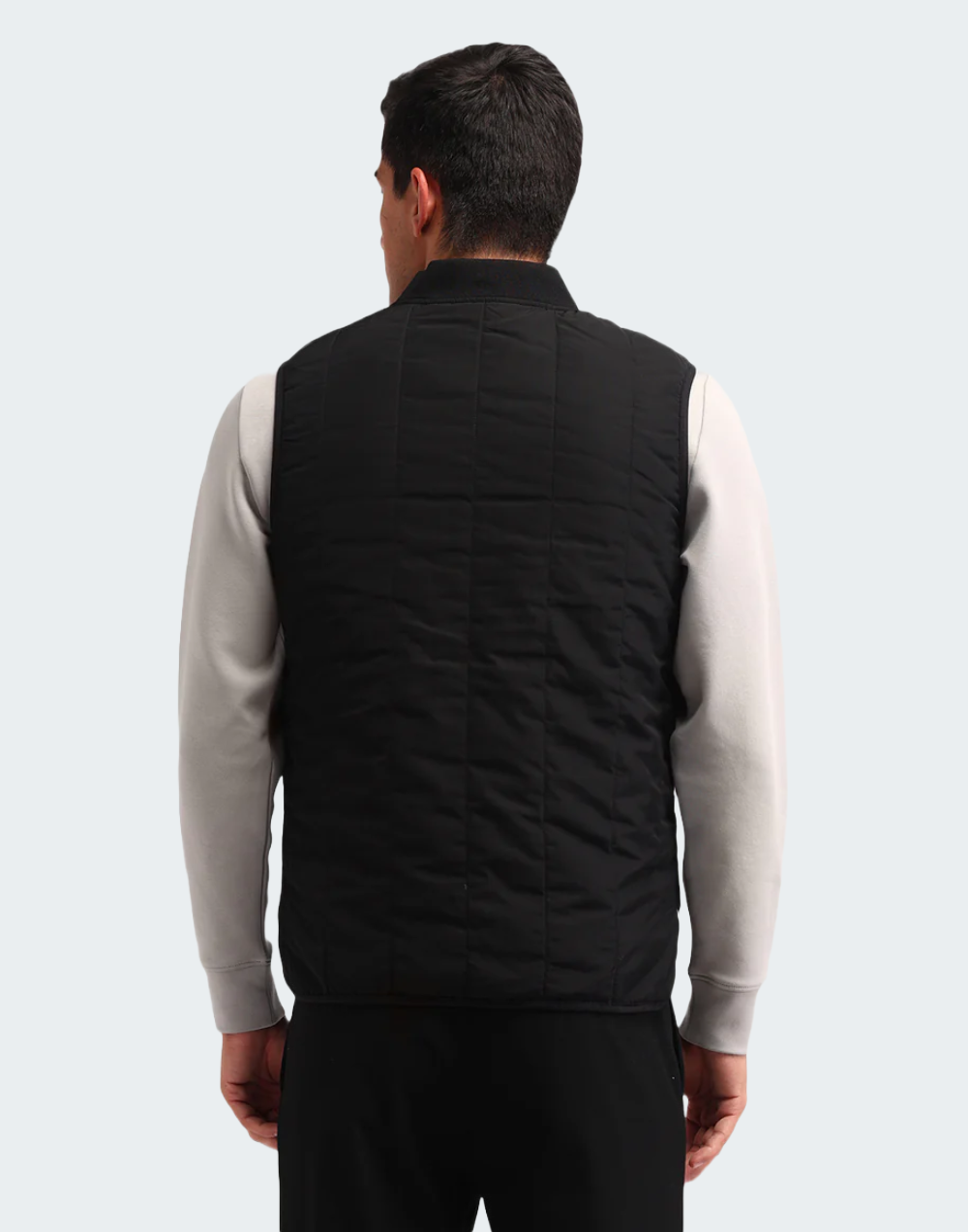 Black Half Sleeves Colour blocked Regular Fit Jacket