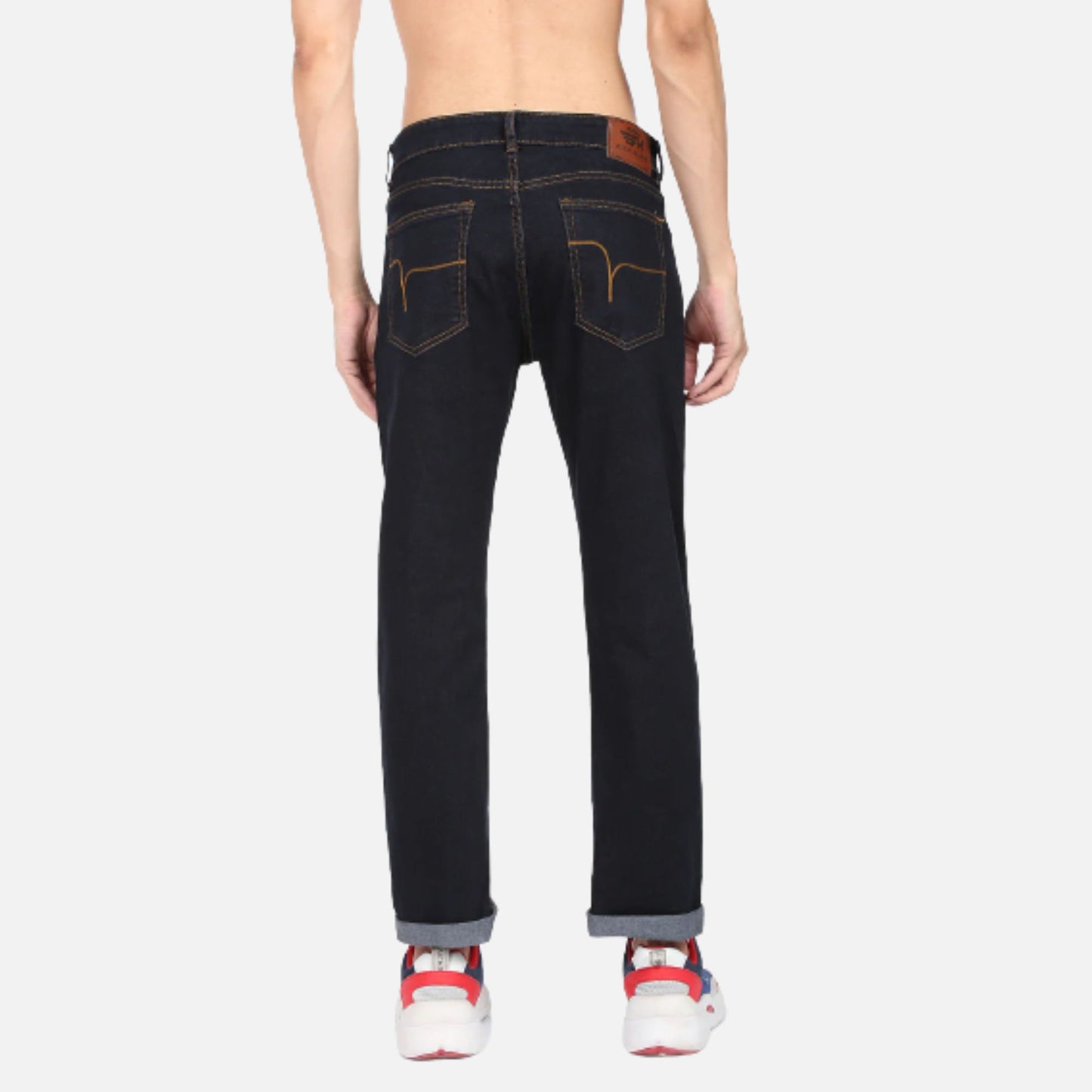 Dark Blue Rinsed Django Straight Fit Jeans