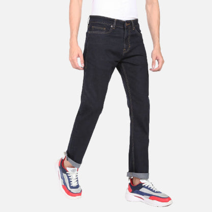 Dark Blue Rinsed Django Straight Fit Jeans