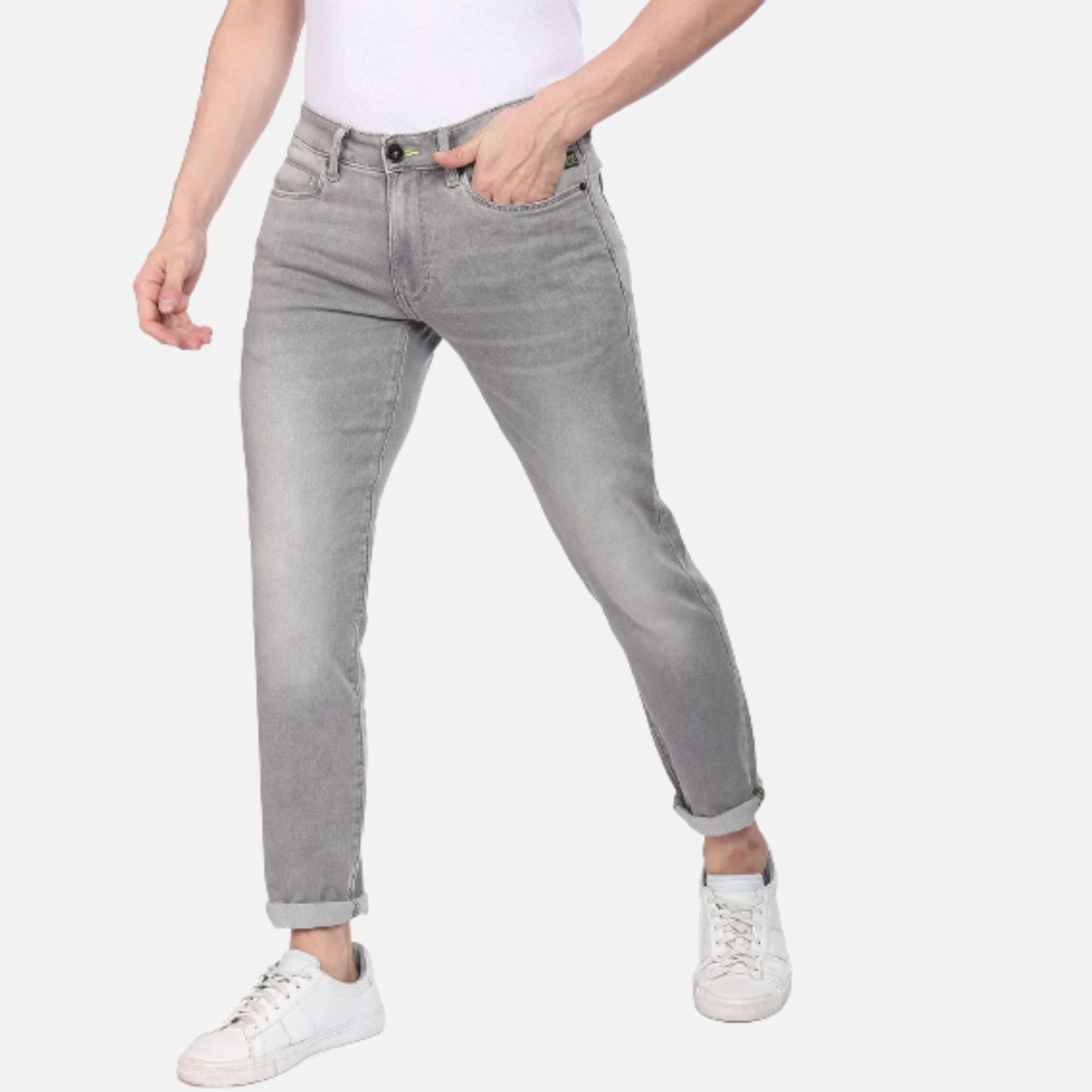 Stone Wash Michael Slim Tapered Fit F-Lite Jeans