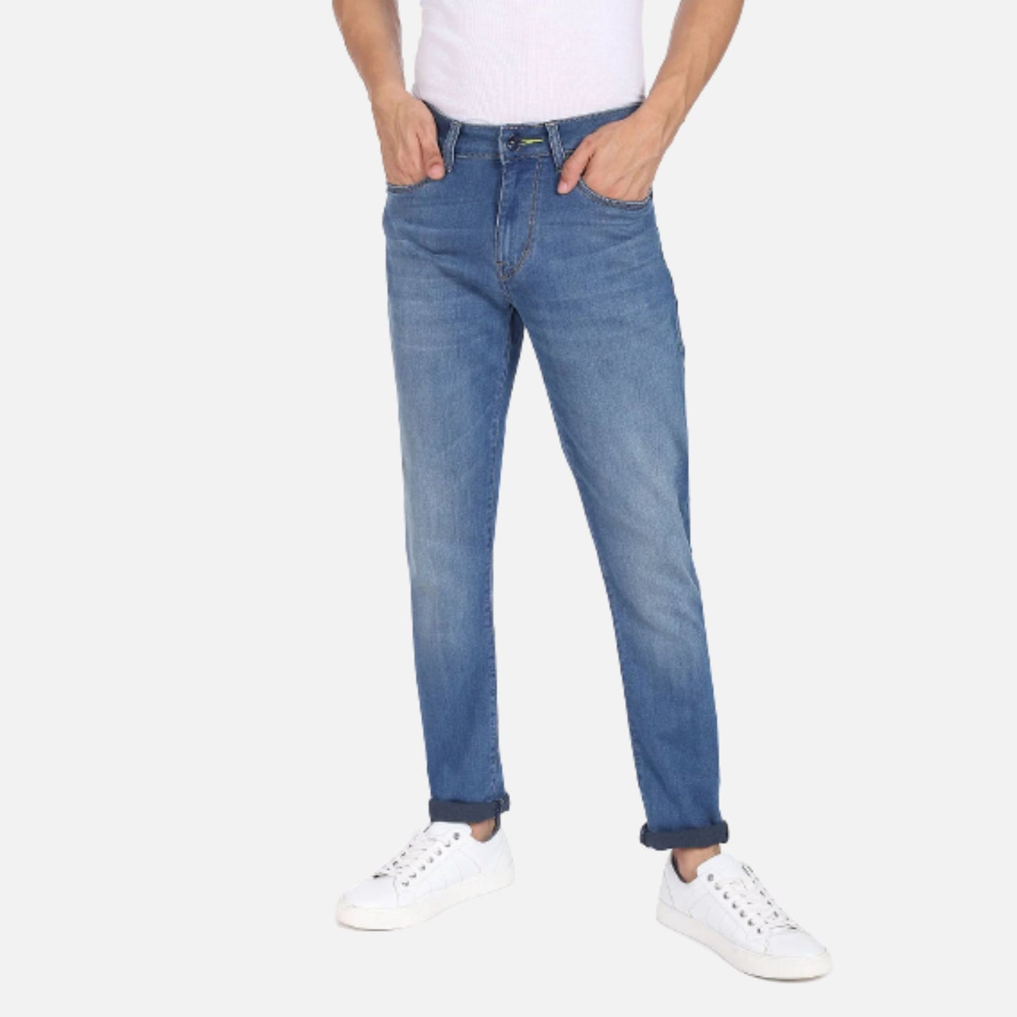 Stone Wash Michael Slim Tapered Fit F-Lite Jeans