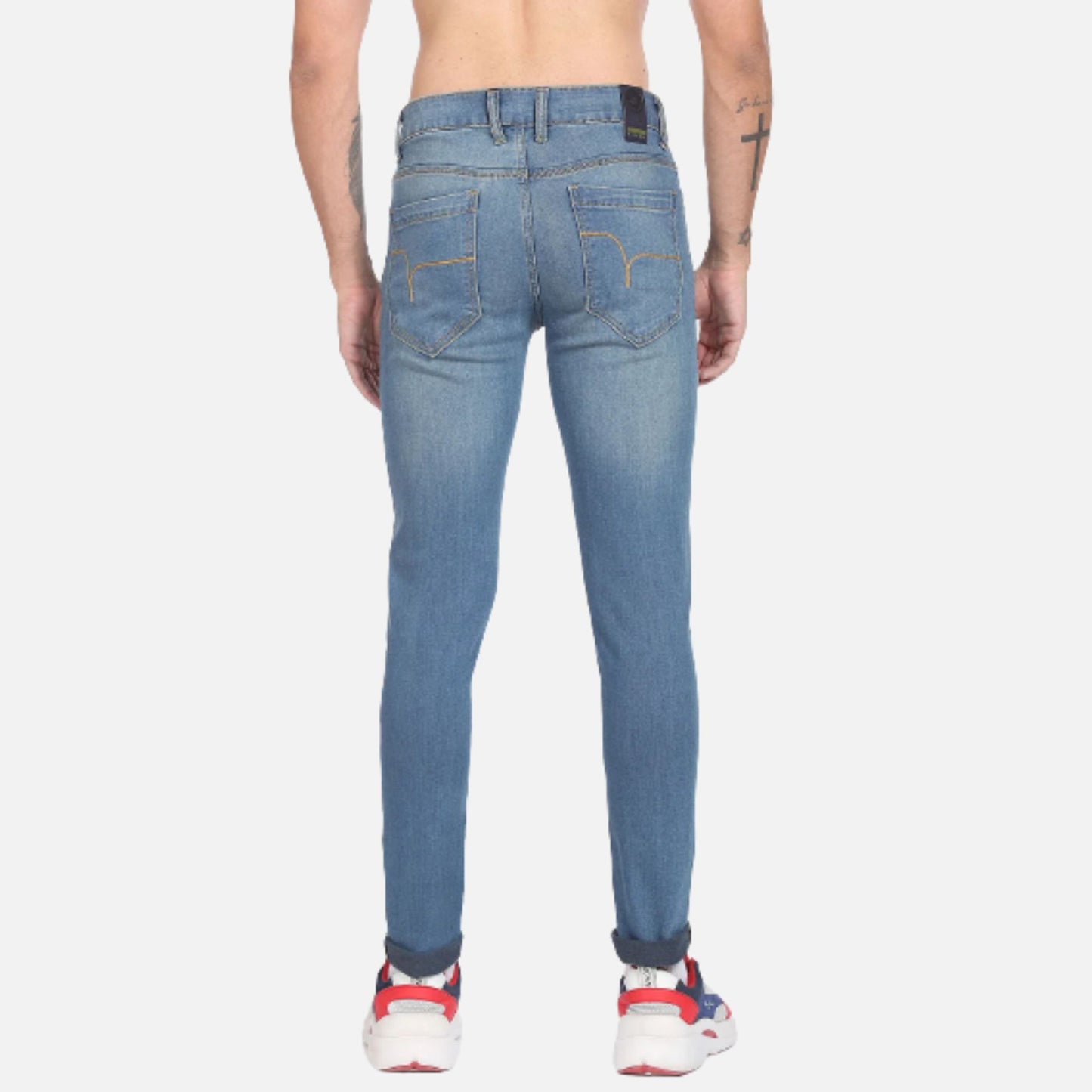 Stone Wash Jackson Super Skinny Fit F-Lite Jeans