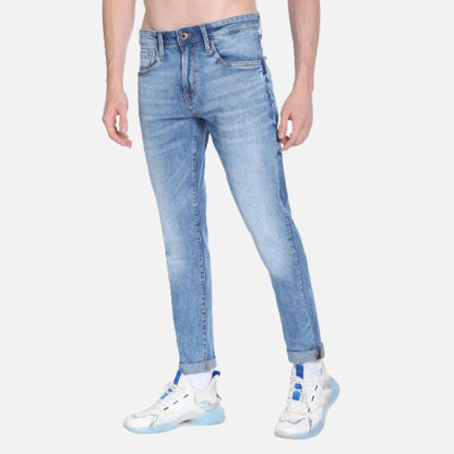 Slim Tapered Fit Stone Wash Authentic Signature Jeans