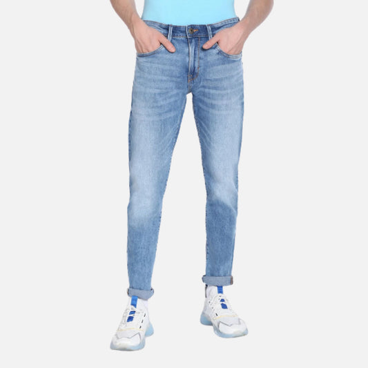 Slim Tapered Fit Stone Wash Authentic Signature Jeans