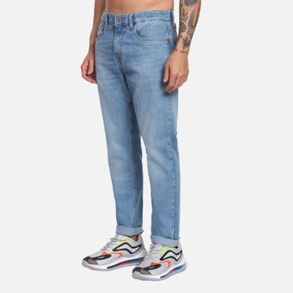 Slim Tapered Fit Stone Wash Jeans