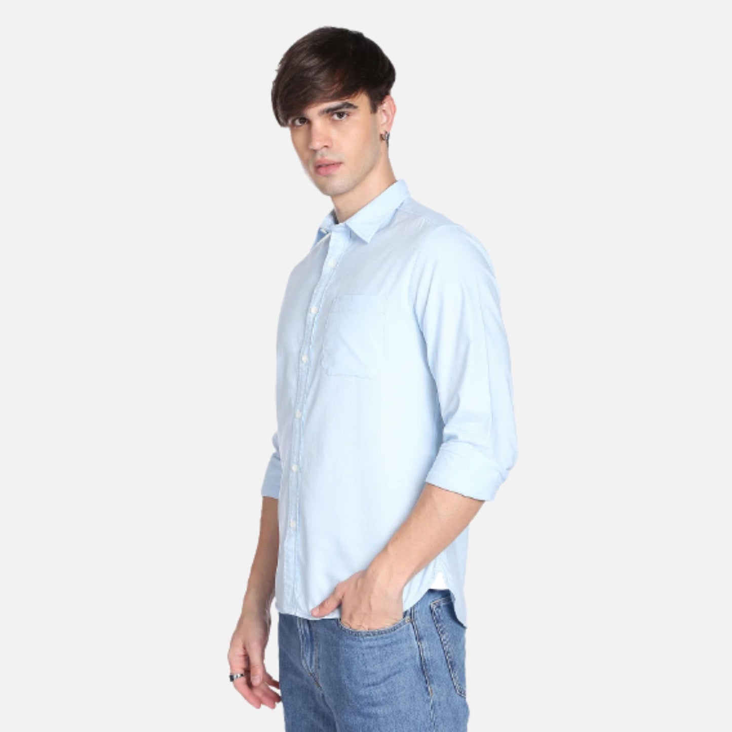 Dobby Slim Fit Casual Shirt