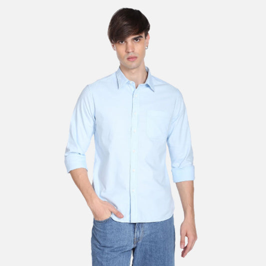 Dobby Slim Fit Casual Shirt