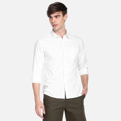 Dobby Slim Fit Casual Shirt