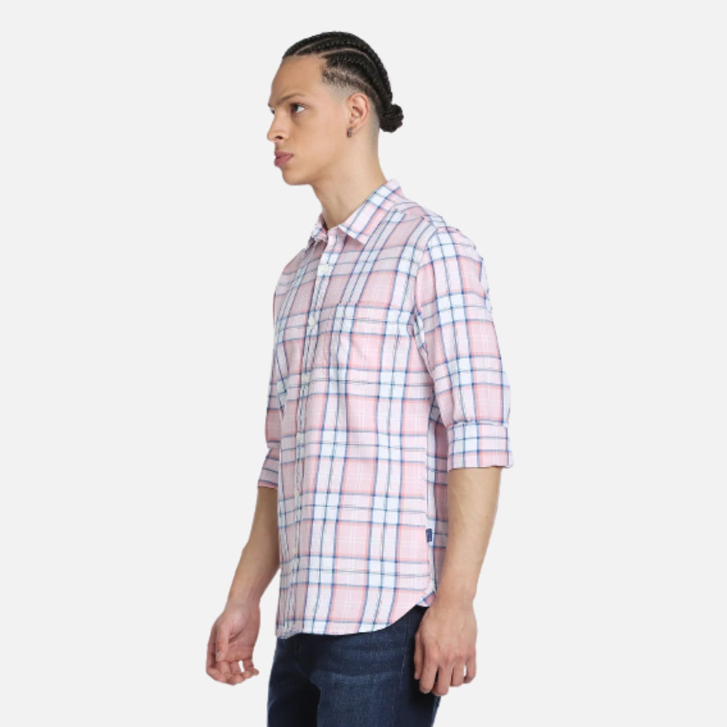 Plaid Check Twill Shirt