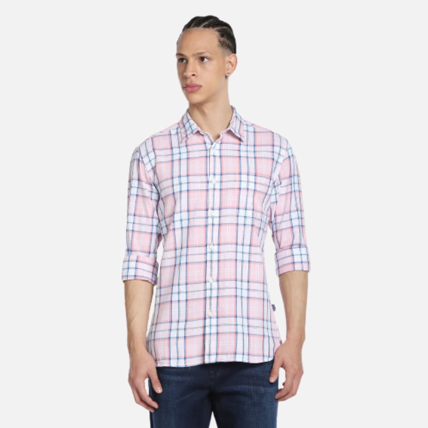 Plaid Check Twill Shirt