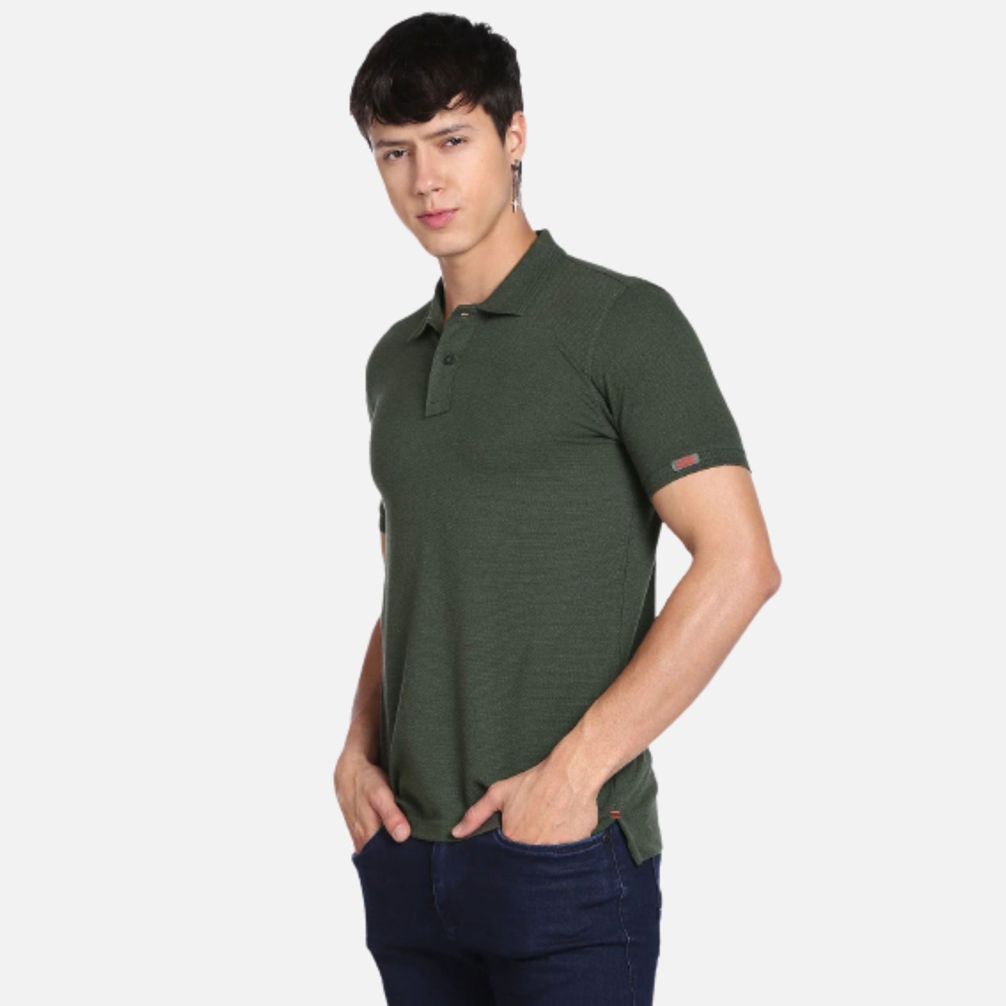 Textured Pique Polo Shirt