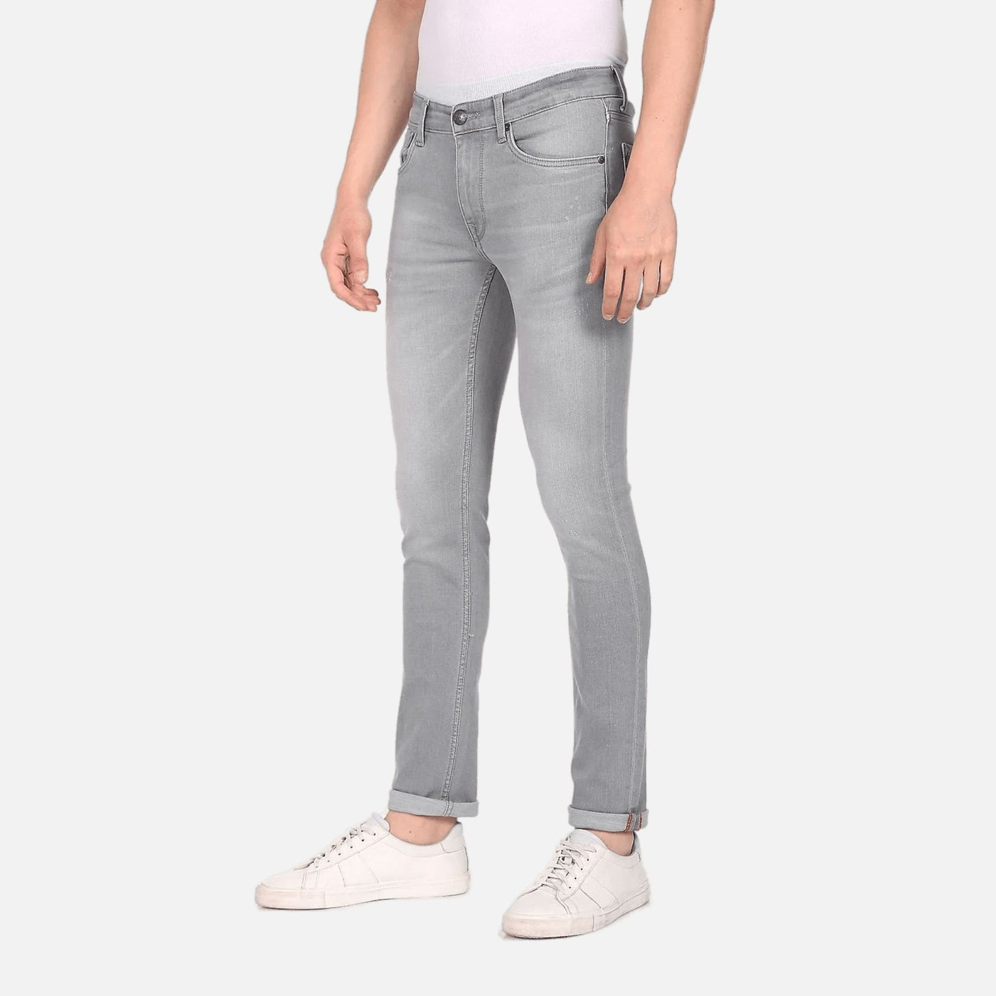 Regallo Skinny Fit Stone Wash Jeans