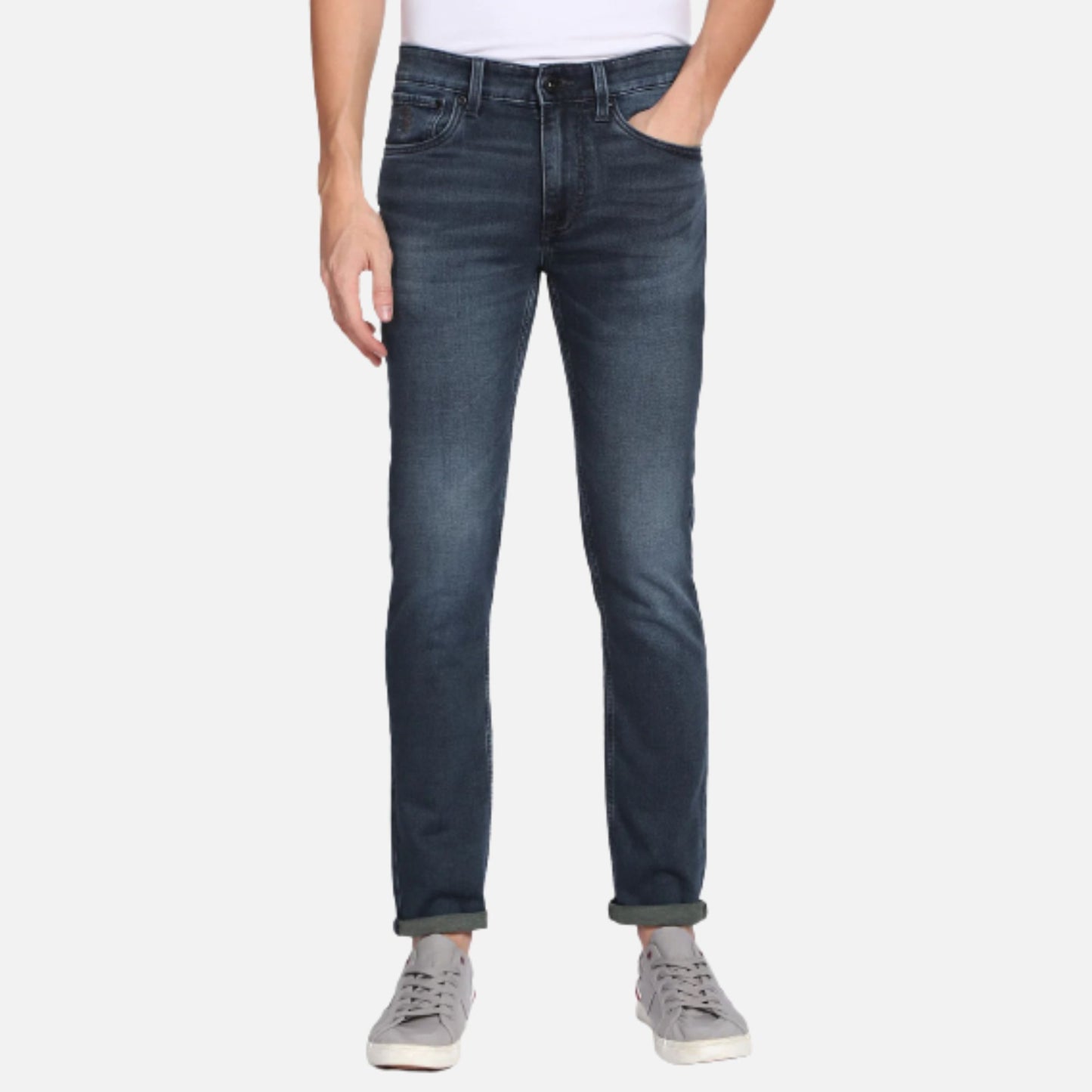 Skinny Fit Dark Wash Jeans