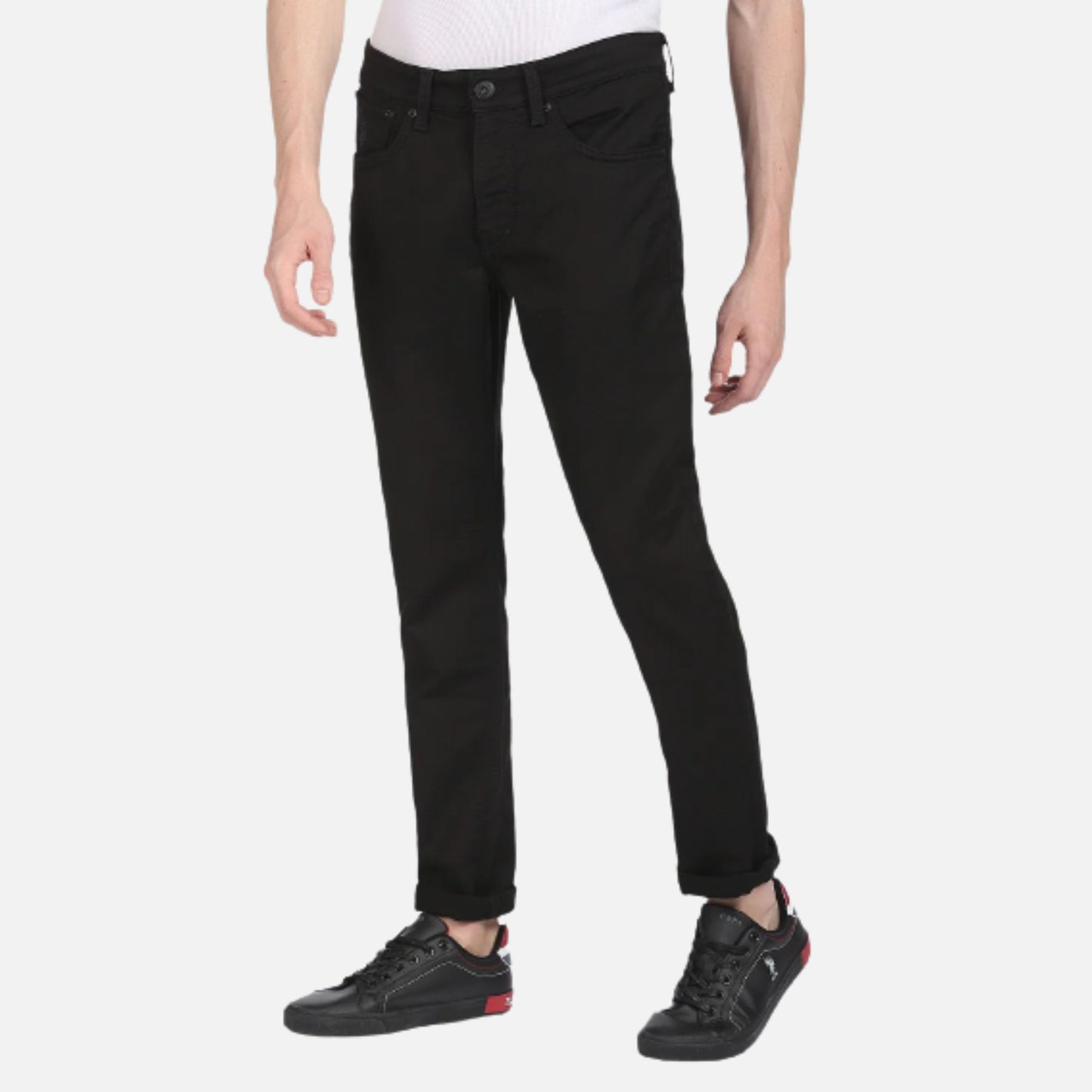 Twill Slim Tapered Jeans