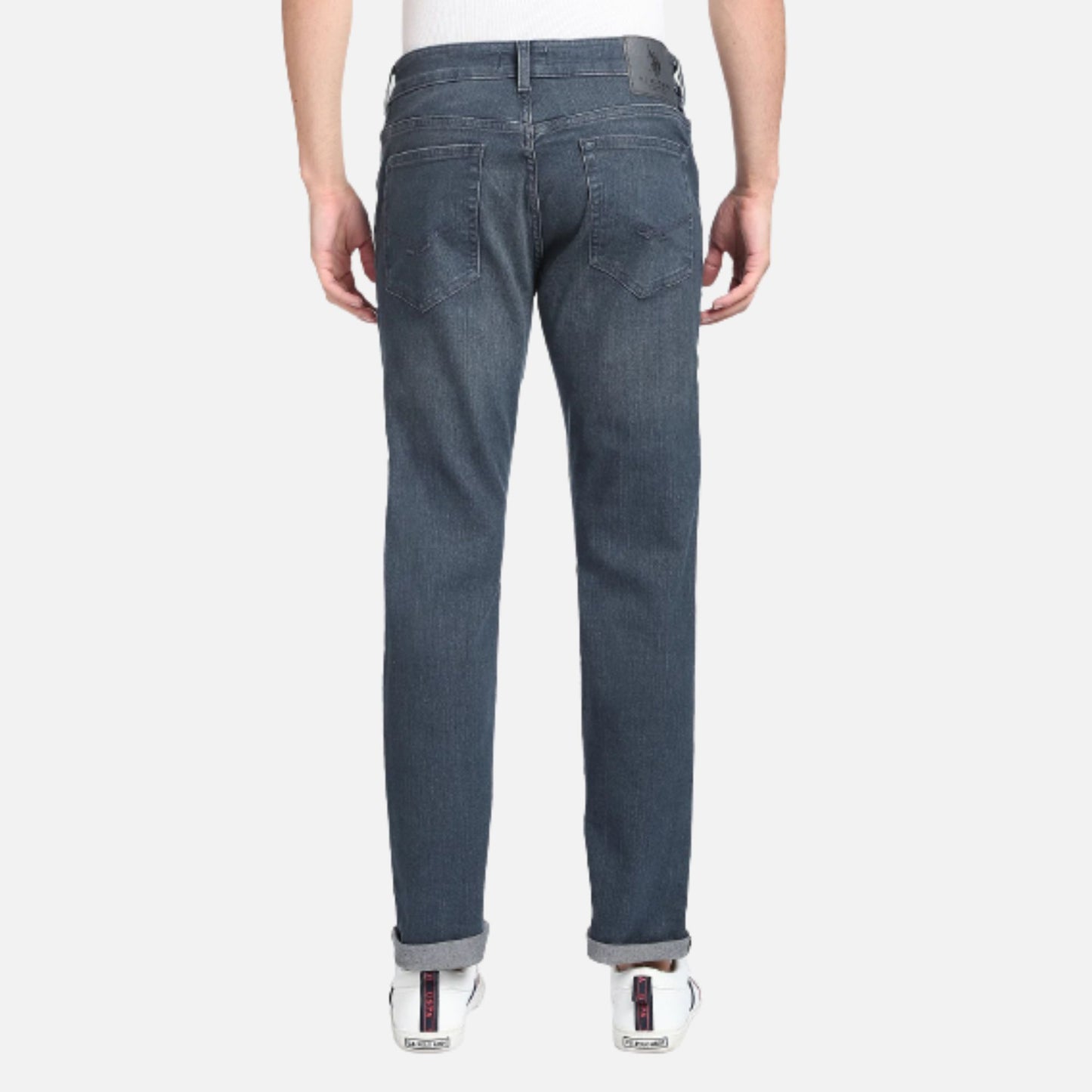 Dark Wash Slim Tapered Jeans