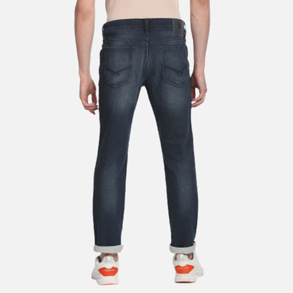 Stone Washed Slim Tapered Fit Jeans