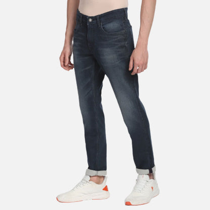 Stone Washed Slim Tapered Fit Jeans