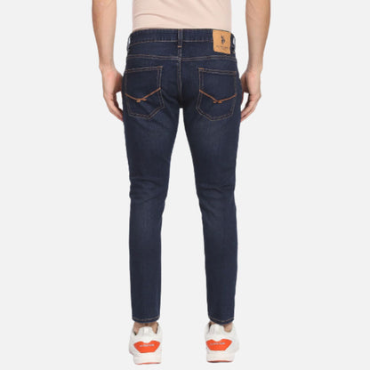 Dark Wash Henry Tapered Cropped Fit Jeans