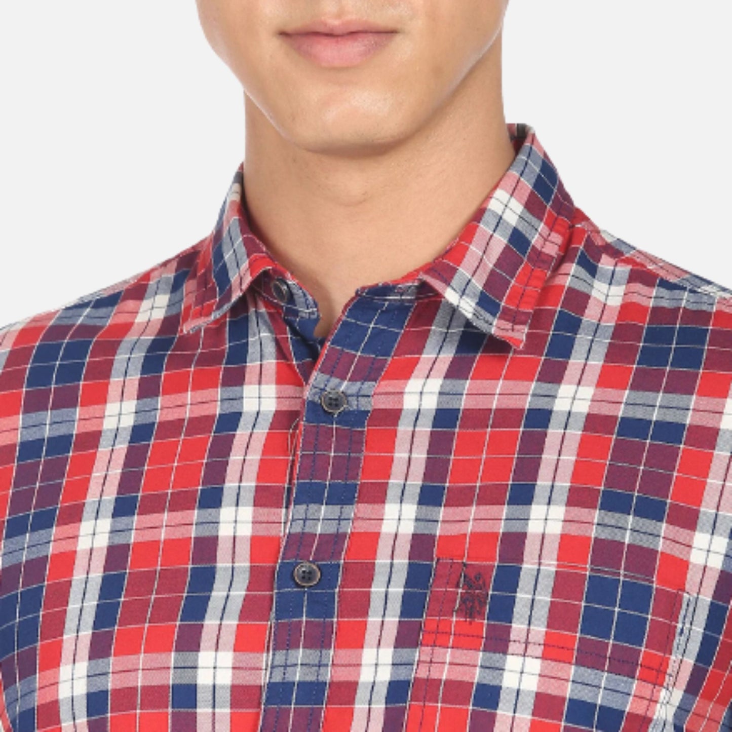 Twill Plaid Check Casual Shirt