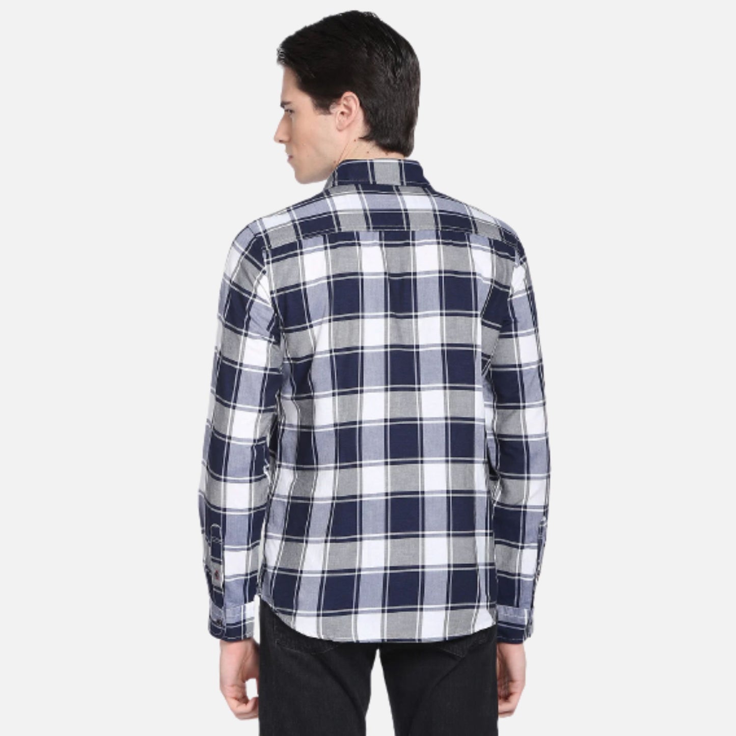 Plaid Check Cotton Casual Shirt