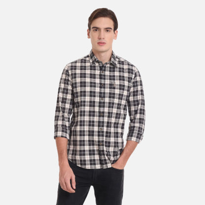 Dupplin Check Cotton Casual Shirt