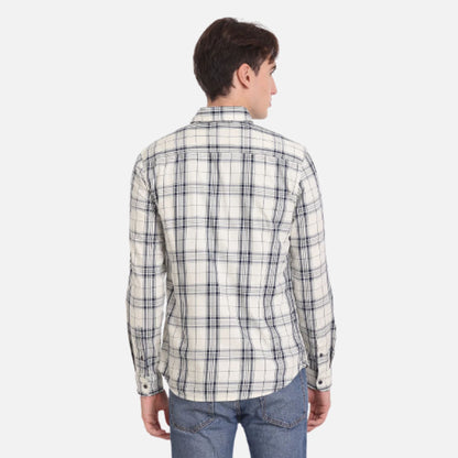 Tartan Check Twill Casual Shirt