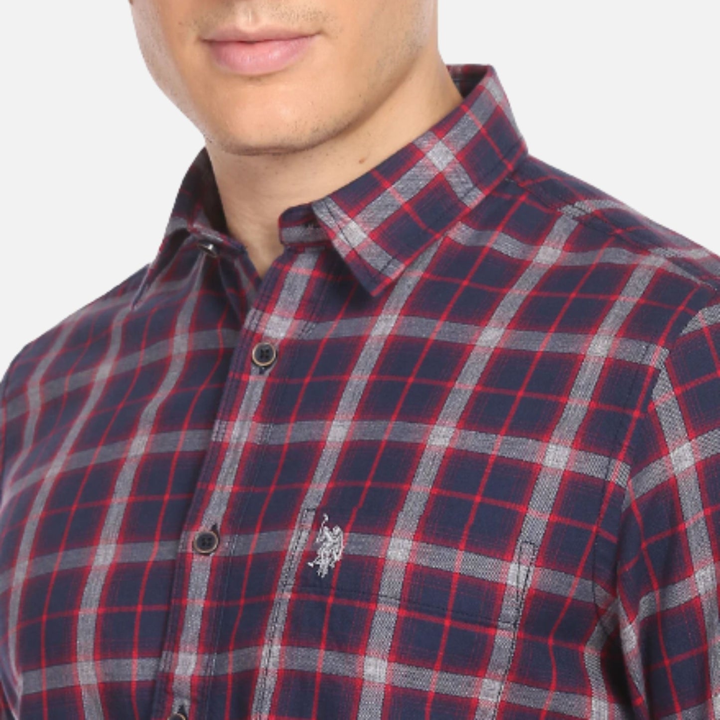 Tartan Check Twill Casual Shirt