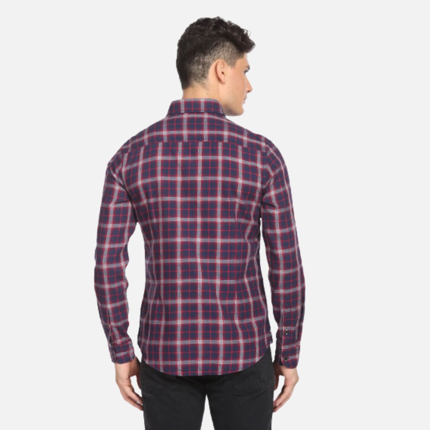 Tartan Check Twill Casual Shirt