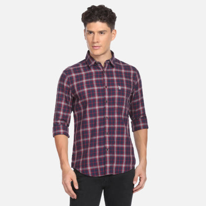 Tartan Check Twill Casual Shirt