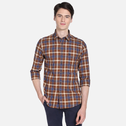 Tartan Check Twill Casual Shirt