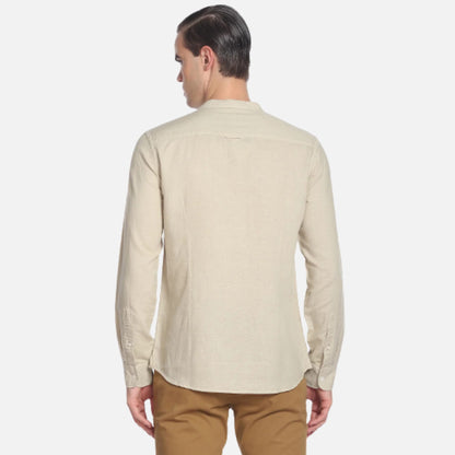 Long Sleeve Solid Casual Shirt