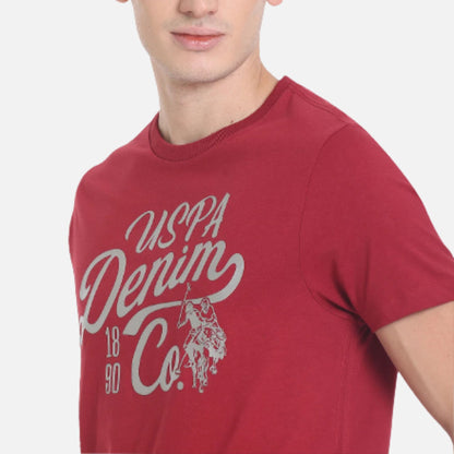 Brand Print Cotton T-Shirt