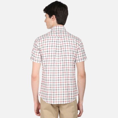 Oxford Outline Check Casual Shirt