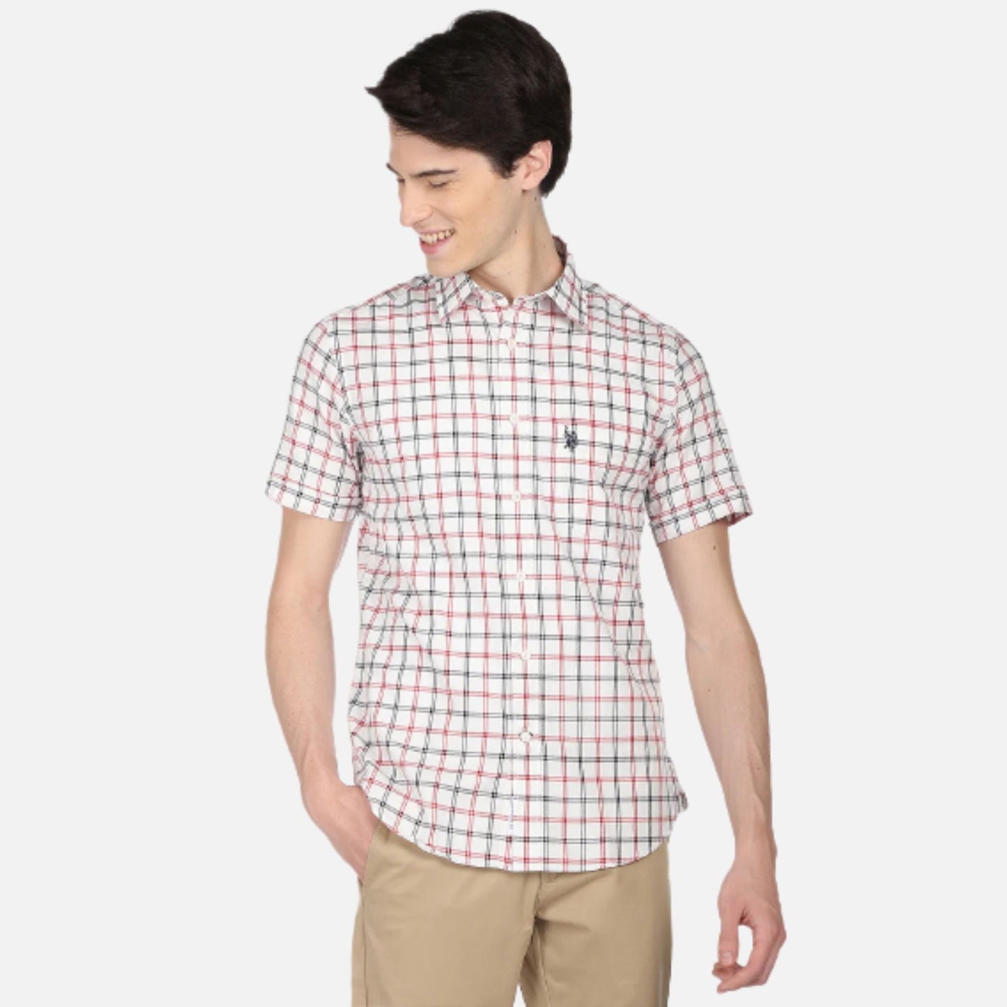 Oxford Outline Check Casual Shirt