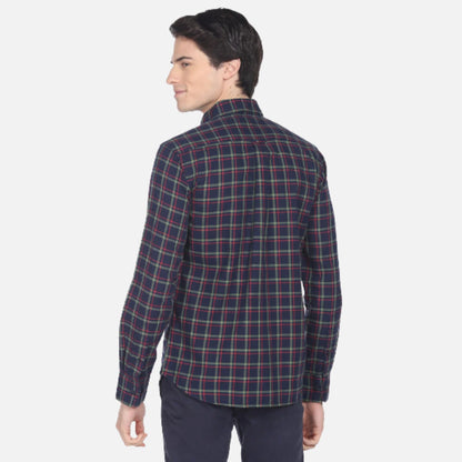 Dobby Plaid Check Casual Shirt